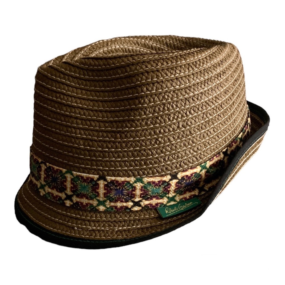 Robert Graham Sz Small Straw Fedora Hat Reads KNOWLEDGE WISDOM TRUTH